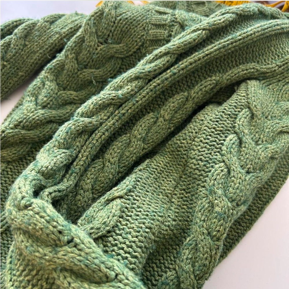 Vintage Old Navy Cottagecore Granny Chic Wool Blend Cable Knit Sweater size XS. - Picture 7 of 8